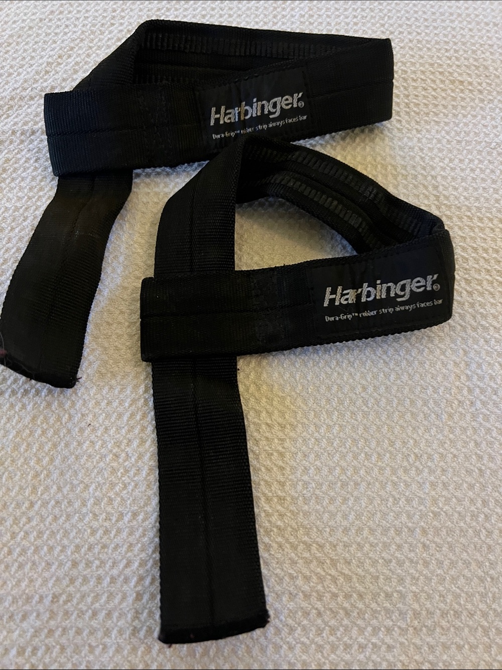 Harbinger Grip No-Slip Nylon Lifting Straps with DuraGrip (Pair)